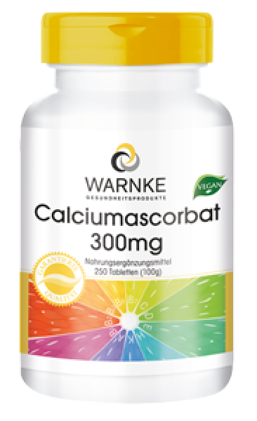 Calciumascorbat 300mg, Vitamin C magenfreundlich 250 Tabletten